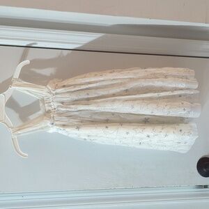 Hanna Andersson silver sparkly toddler dress, 3T